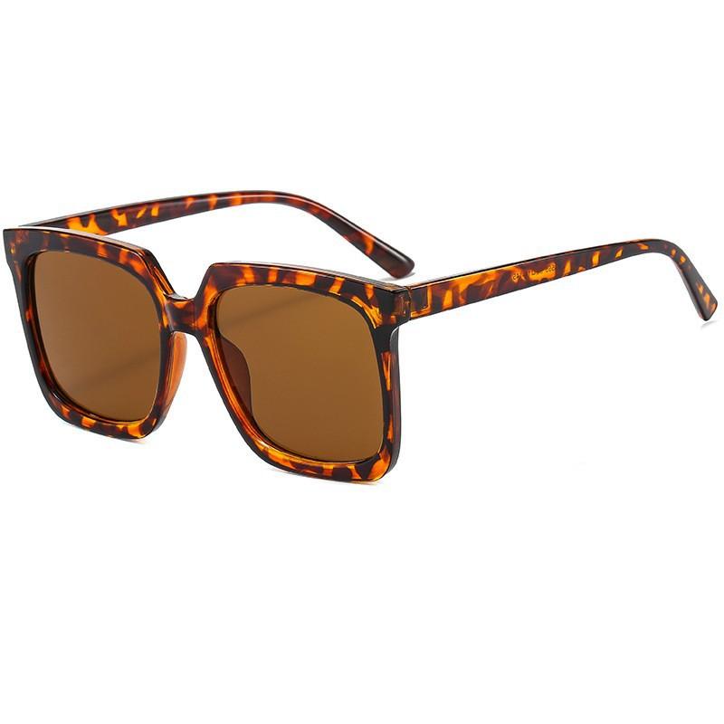 Trendy Oversized Square Sunglasses For Women Chunky Frame UV Protection Versatile Street Style Shades 3555
