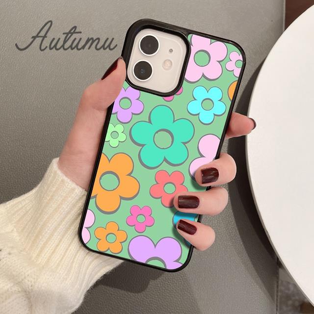 

Flowery Phone Case for iPhone 11 12 13 14 Pro Max mini X XR XS SE 2020 5 6S 7 8 Plus Samsung Galaxy S21 S22 Cover shell iPhone 6plus