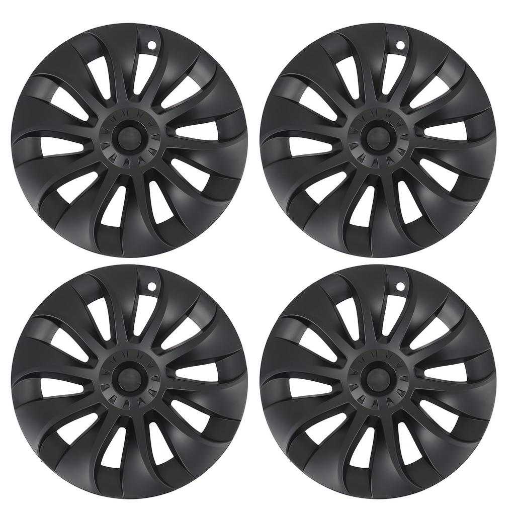 4PCS 20in Wheel Hub Cap Matte Black Personalized Wheel Rim Hubcap Replacement