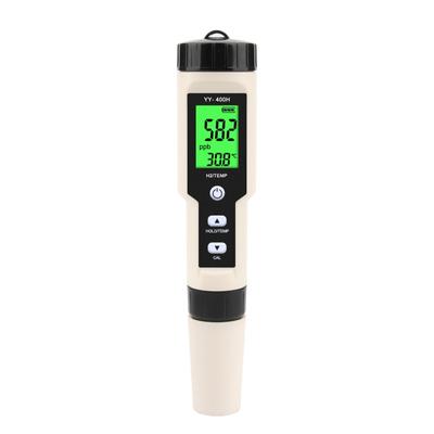 Digital Hydrogen Meter Water Quality Tester with ATC High Accuracy Pen Type H2 Meter Data Hold Function LCD Displays