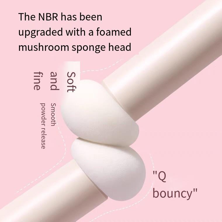 1PC Small Steamed Bread Concealer Brush Mushroom Head Sponge Makeup Brush Portable Multifunctional Dry and Wet Dual-Use Smudge Traceless Brush