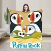 Puffin Rock Decke Qualität Superweich Tagesdecke Winter Kinder Heimdeko Mode Tagesdecke