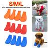 4 Stück Neue Wasserdichte Hundeschuhe Ballon Gummi Rutschfest Haustier Regenstiefel Haustier Stiefel für Kleinen Hund Chihuahua Große Hunde