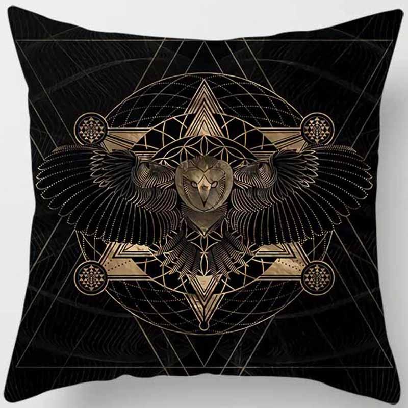 Kissenbezug mit dunklem Weltenbaum-Print Heimdeko Auto Sofa Kissen