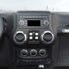 För Jeep Wrangler JK 2012-2017 Luftkonditionering CD-brytare Fönsterkontroll Vred Dekorationsring Kåpa Aluminiumlegering