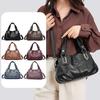 Bolsa de mão feminina Wind couro macio bolsa de mãe moda tendência multi-compartimento bolsa de ombro mensageiro