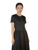 Women's Stylish Waist-Cinched Mid-Length Round Neck Dress