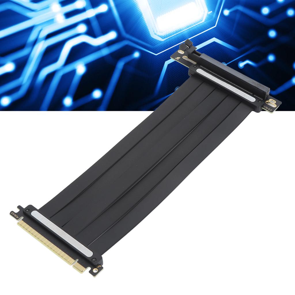PCIE4.0 X16 Extension Cable High Speed Shielding GPU Riser Cable Flexible Right Angle for 3090ti 3090 3070ti 3070