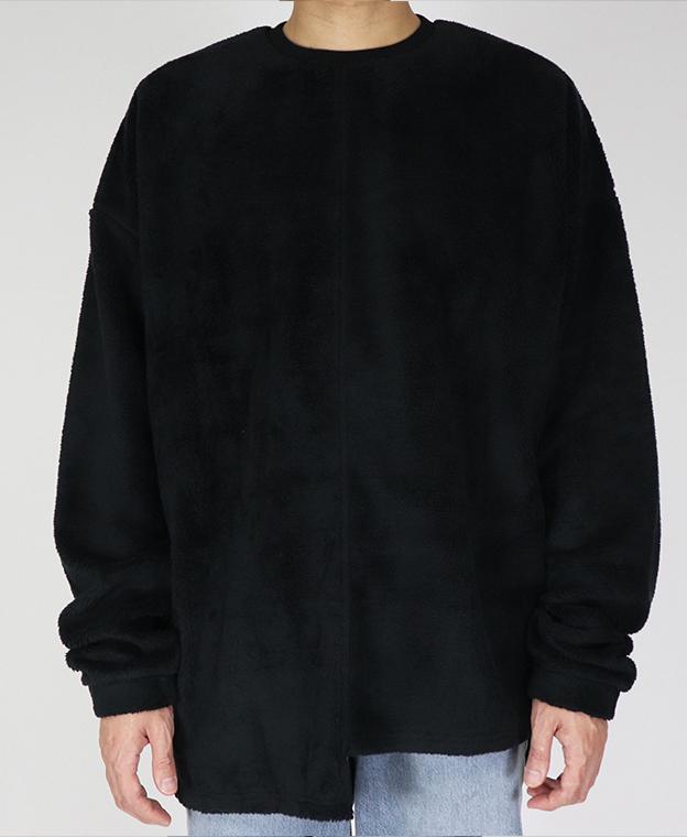 Nens Asymmetrical Fleece Sweatshirt (Black) L