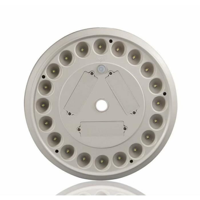 Projecteur Solaire Etanche à Eclairage LED sur Pied pour Jardin et Sentier RR-3D01 - Gris - Adulte