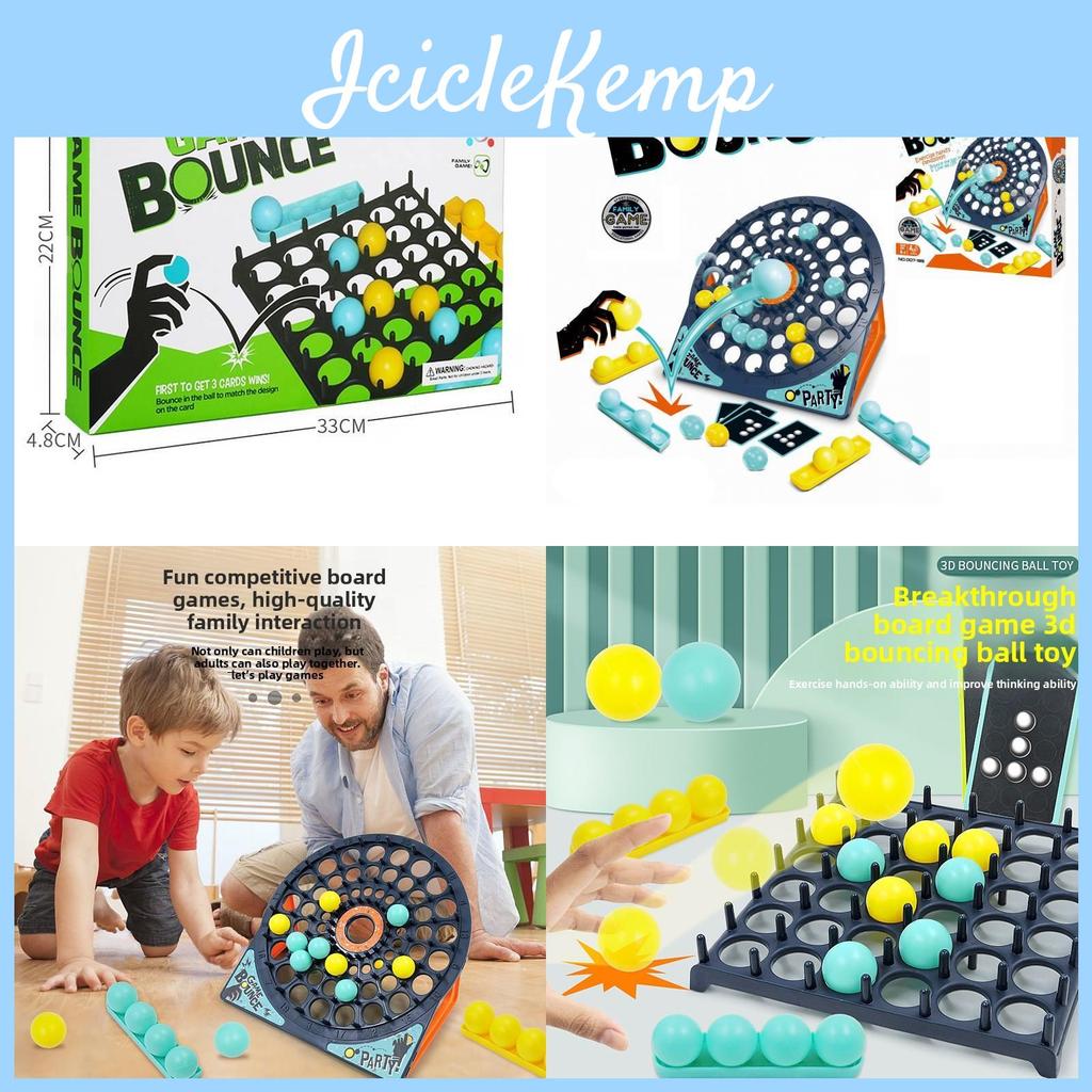 Jumping Ball Toy Set For Kids With Bounce Game Board And Throwing Target For Childrens Educational Play