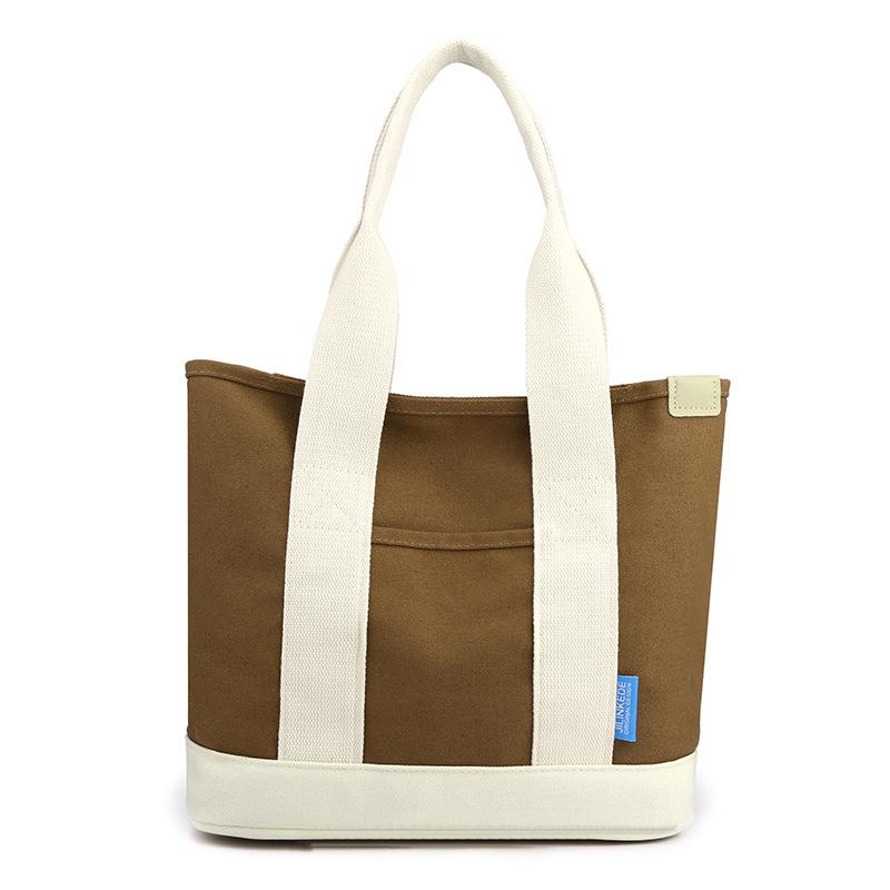 Thickened, Large-capacity Japanese-style Canvas Tote Bag, Fashionable, Versatile, Casual Crossbody Bag, Multi-functional Commuter Bag.