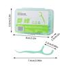 Double Line Dental Floss Mint Disposable Bow Design Portable Oral Cleaning Toothpick Floss Pick Carry-On Adult Teeth Oral Care