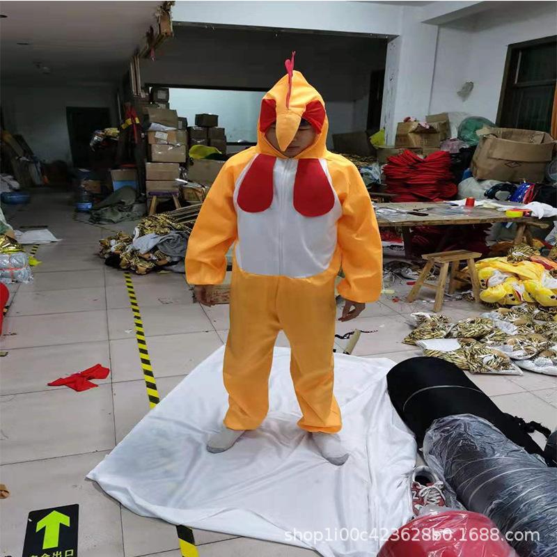 

Рождественский детский детский сад Взрослый детский костюм для выступления с моделированием петуха Костюм животного курицы Костюм для выступления петуха S