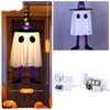Lights Up Hanging Ghosts LED Witch Hat Battery Operated Brighter Lights Halloween Decor Holiday Decorations Halloween Lights