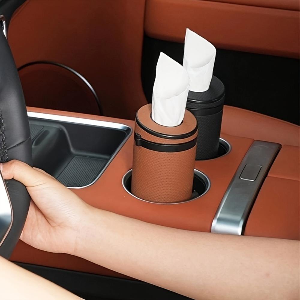 Refillable Multi-functional Car Tissue Box Tissue Dispenser Car Tissue Tube Storage Bag Home