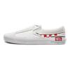 Vans Zapatillas de Skate Slip On Cap Low Top Unisex Cuadrícula Roja Blanco Vans VN0A3WM5TLJ
