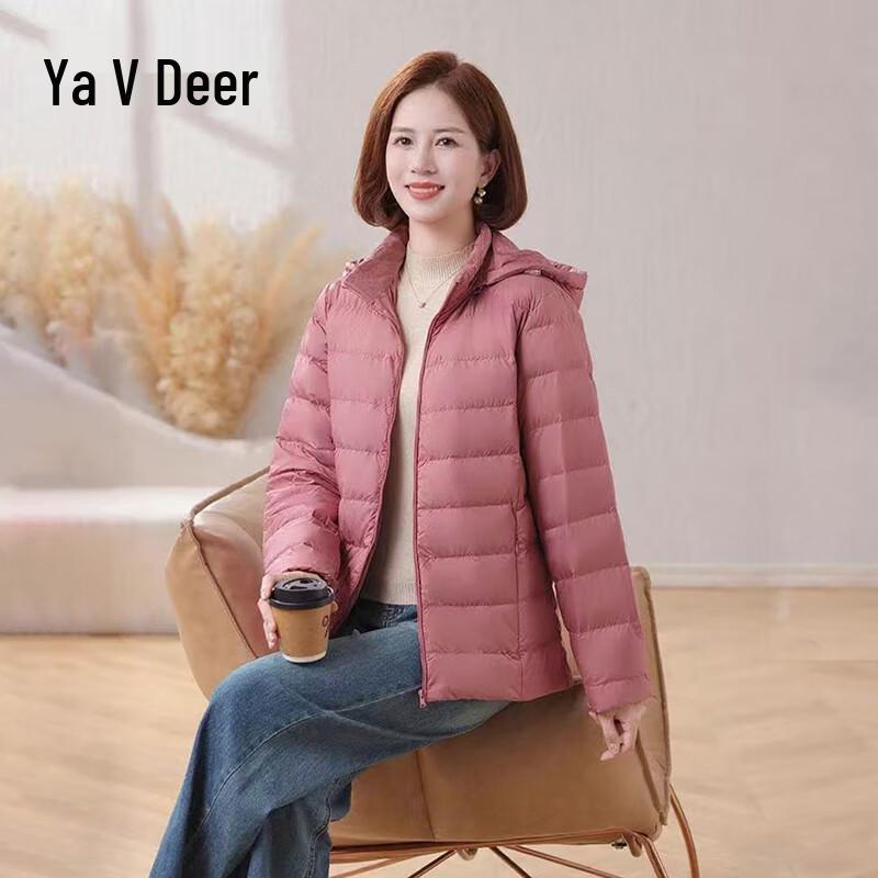

Yalu Women s Lightweight Short Duck Down Jacket with Removable Hood S