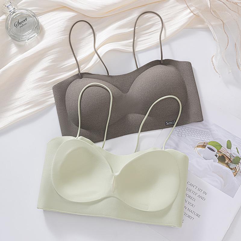 Wireless Adjustable Camisole Bra: Sexy Gathered Back Strap, Soft Support, Breathable, Underarm Fat Collection