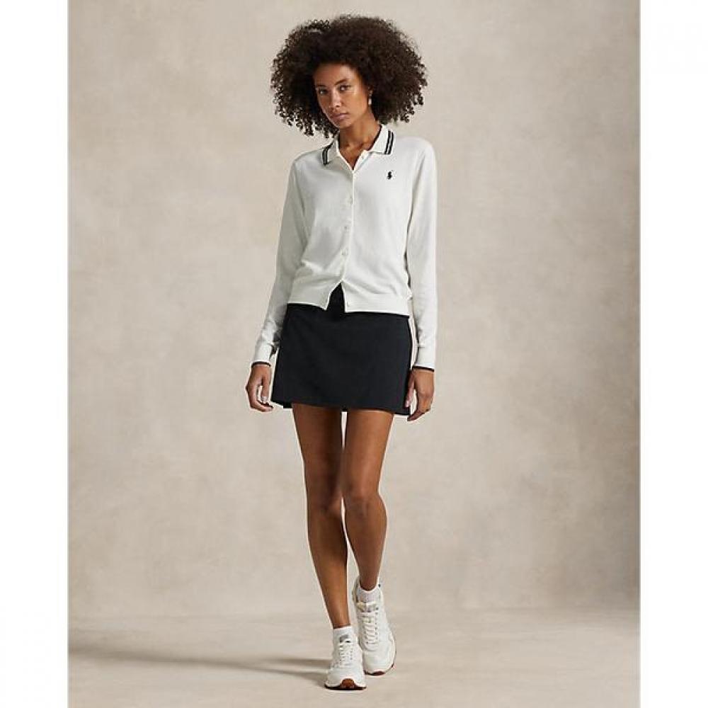 Polo Golf Women S Cotton Blend Polo Collar Cardigan wmxgSwendw20002100