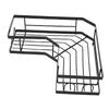 Corner Shower Shelf Wall Mounted Bathroom Organizer with Adhesive Hooks for Kitchen Toilets Living Rooms Black Small