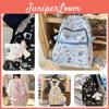 Cute Cartoon Shoulder Bag For Girls Large Capacity Waterproof Nylon Material
