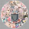 Sphinx Hairless Cat Graffiti Stickers - 50 Creative Cartoon Stickers for Journals, Water Bottles, and Suitcases