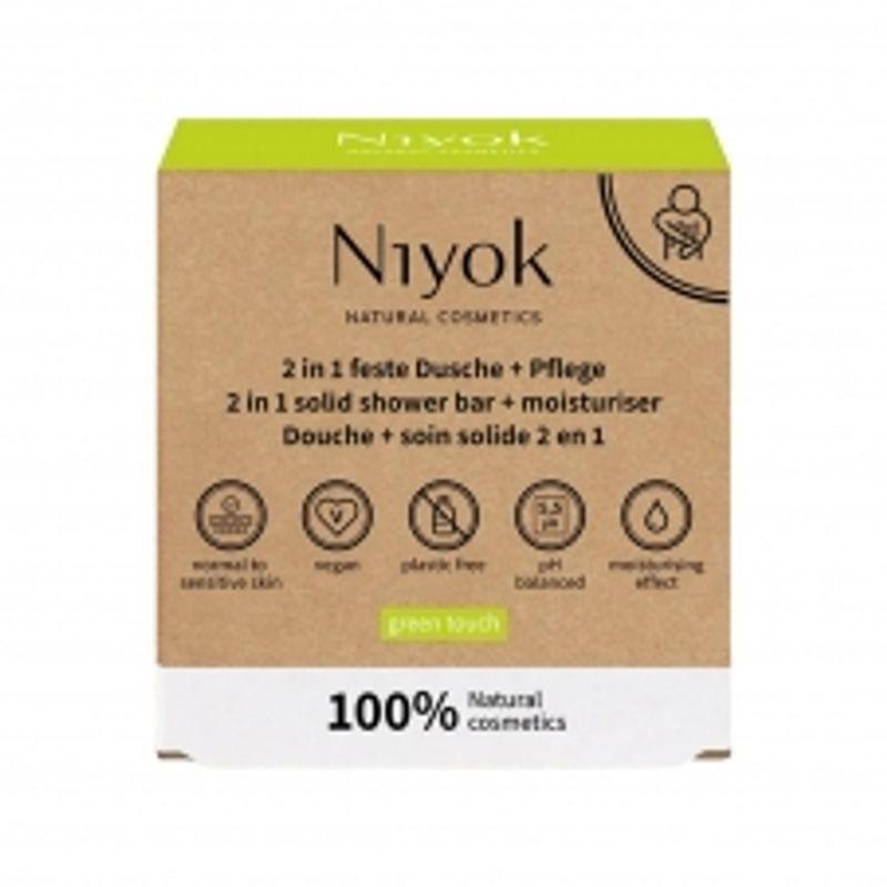 Nyok 2-in-1 Solid Body Wash Green Touch 80g