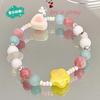 Summer Rainbow Beaded Freshly Designed Unique Cute Star Elastic Bracelet Handwear