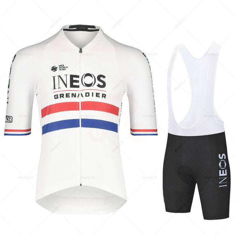 

2026 Limited Edition: Filippo Ganna Hour Record Bioracer Icon Cycling Jersey Set Summer Bicycle Suit Clothes Ineos Maillot Ciclismo 4XL