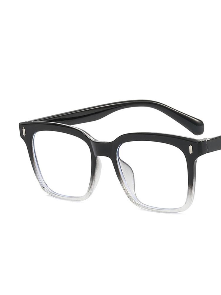 Oversized Rectangular Eyeglasses Spectacle Frame Frame Ladies Classic Anti-blue Light Vintage Fashionable Decorative Eye Glasses for Girls