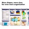 OXO Mini Square Short Storage Airtight Pop Container for Dry and Moisture Protection Container, Plastic, 0.5L, Food, Seasonings, Goods,