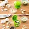 1PC Stainless Steel Garlic Press Multifunctional Manual Vegetable Mincer Slicer Dicer Grater Chopper for Kitchen Vegetable Fruit