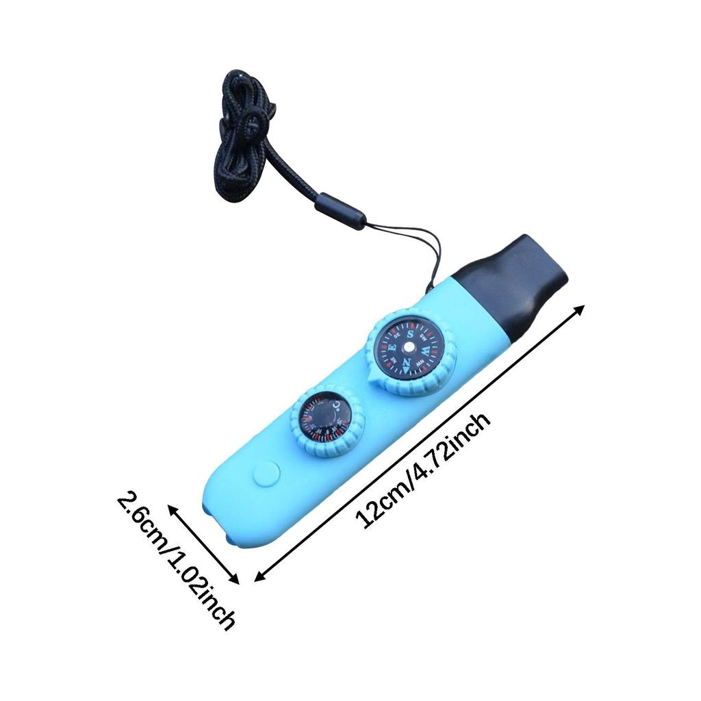 7-in-1 Camping Überlebenspfeife Lupe für Bergsteigen Wandern Camping