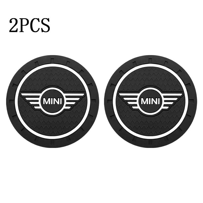 

Car Coaster Pad Anti-slip Anti Coaster Water Cup Slot Decorate for BMW MINI R55 R56 F55 F56 R57 R58 R59 Cooper One JCW Clubman