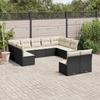 Vidaxl 11-Cz. Set da Giardino, Cuscini Rattan Nero Pe