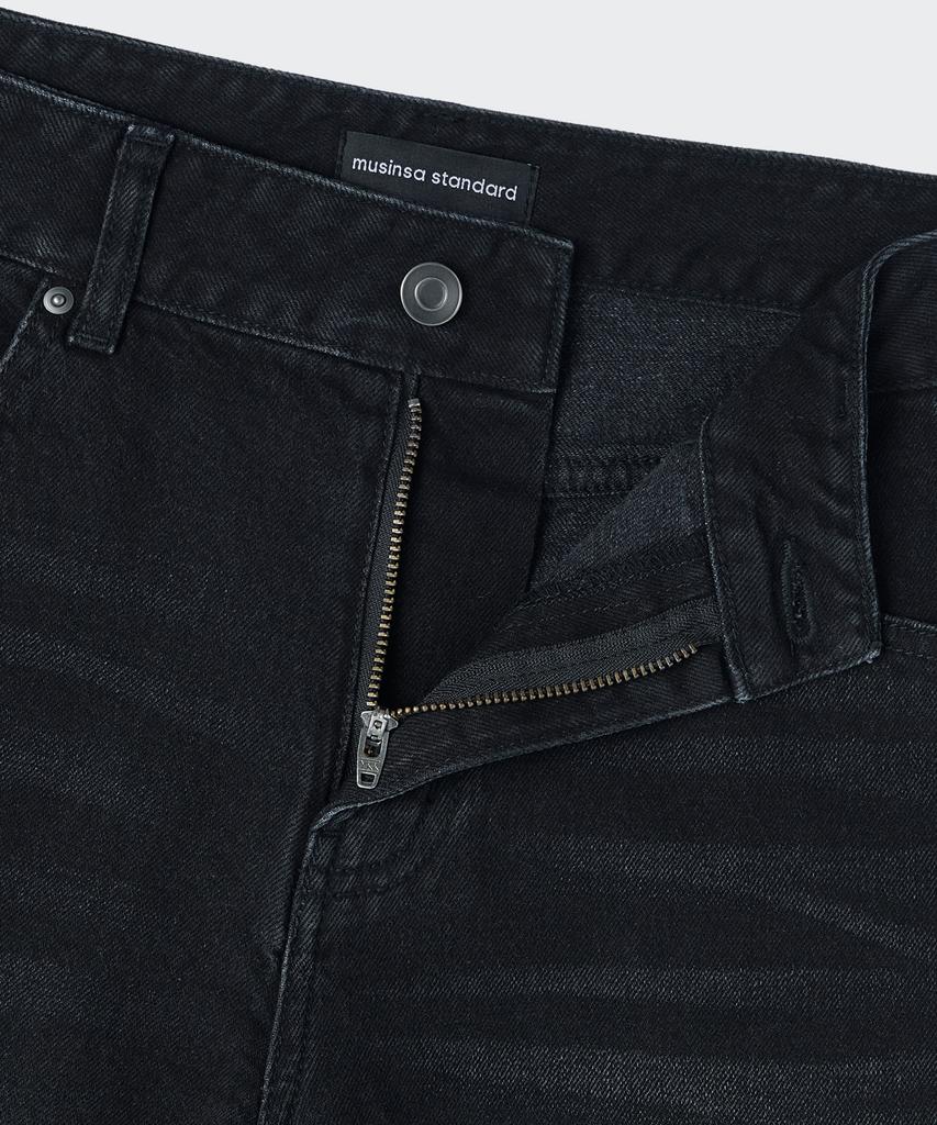 MUSINSA STANDARD WOMAN Women'S Essential Wide Denim Pants [Washed Black]