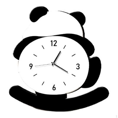 Desktop Clock Ornament Modern Festival Gift Quiet Figurine Tabletop Statue for Living Room Bedside