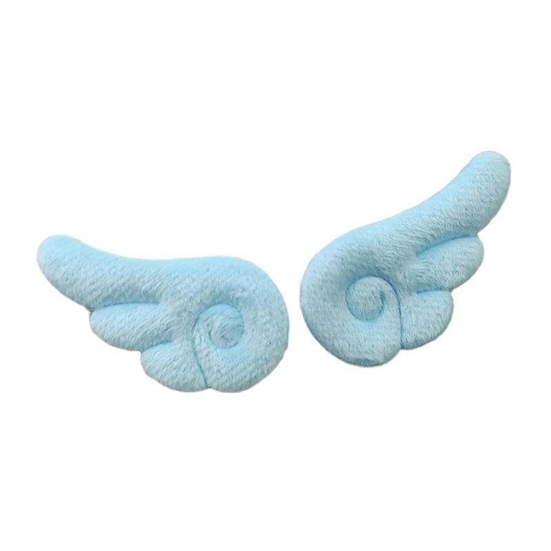 Soft Wing Hair Barrette Pair Set for Girls and Women, Decorative Hair Clip Accent for Photo Outfit and Everyday Styling
