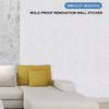 3D Linen Self-Adhesive White Wallpaper Moisture-Proof Waterproof Wall Decoration Living Room Bedroom Background Renovation Film