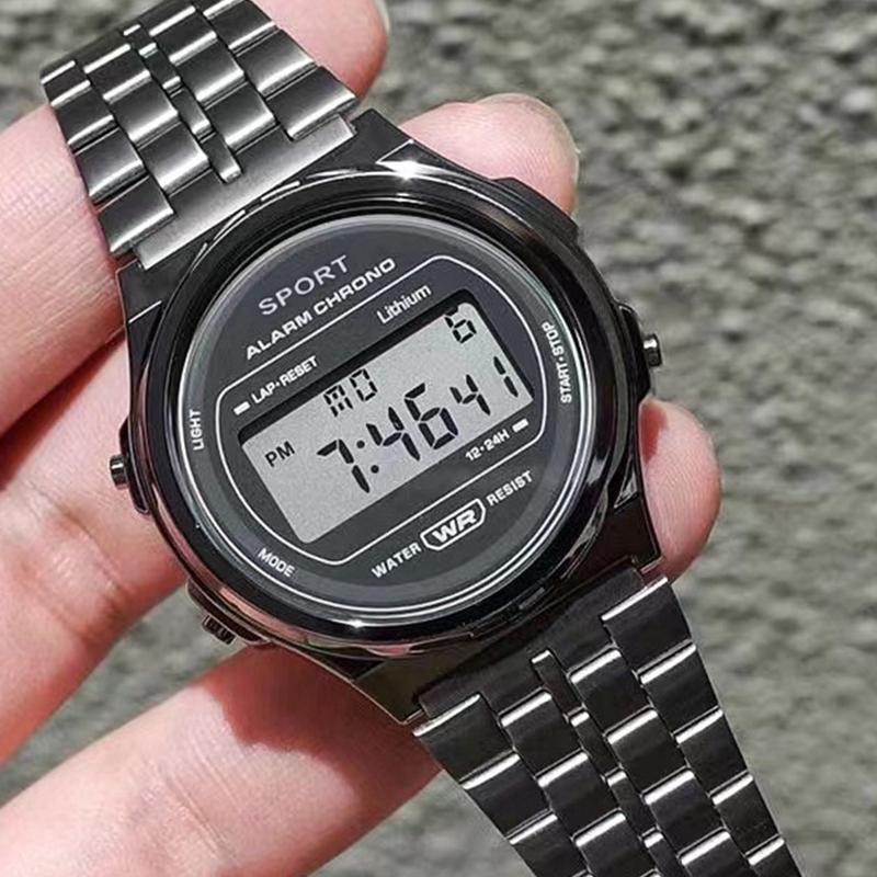 Men's Watch Classic F91 Stainless Steel Men Watches LED Digital  Sport Watch Business Electronic Wristwatch Clock for Man
