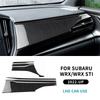 Real Soft Carbon Fiber Sticker For Subaru WRX/ WRX STI 2022 2023 2024 2025 Dashboard Panel Interior Trim Car Accessories