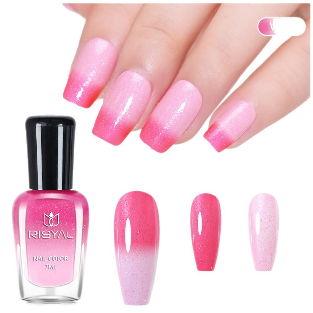 Thermochromic Quick-Dry Gradient Nail Polish Set – Non-Peelable, No Bake
