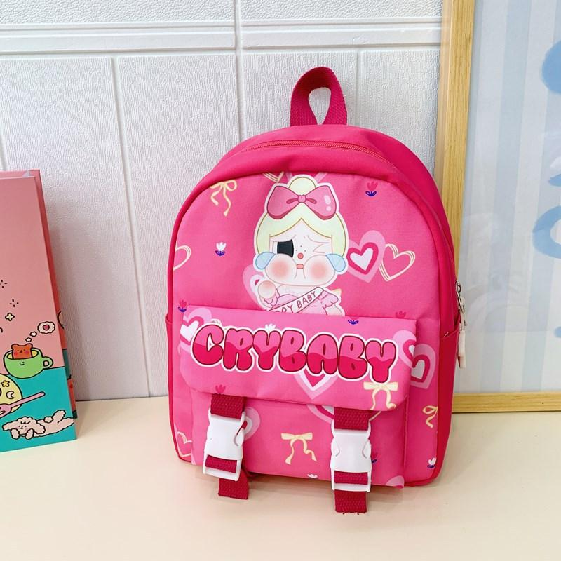 Cartoon Anime Boys And Girls Backpack Foreign Style Printing Fashion Lock Student Schoolbag Children Backpack