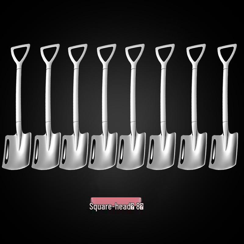 Stainless Steel 304 Watermelon & Dessert Shovel Spoon - Creative Ice Cream Teaspoon