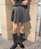 WEGO PHILLY Pleated Size M Skirt, Women's, Gray,