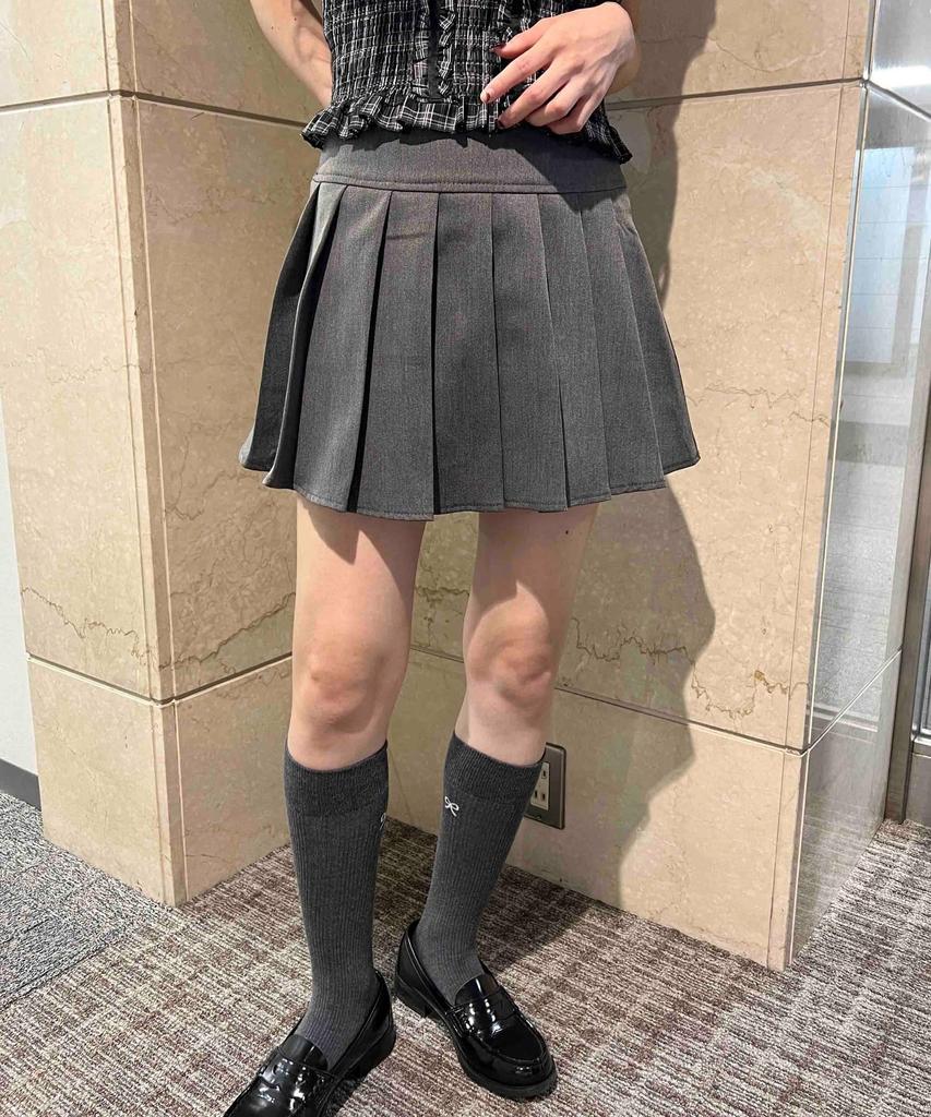 WEGO PHILLY Pleated Size M Skirt, Women's, Gray,