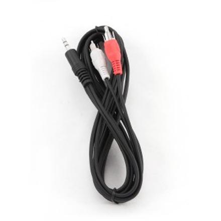 Cablexpert audio cable | Male | RCA x 2 | 3.5 mm stereo minijack | Length 2.5 m. Manufacturer's warranty: 24 months.