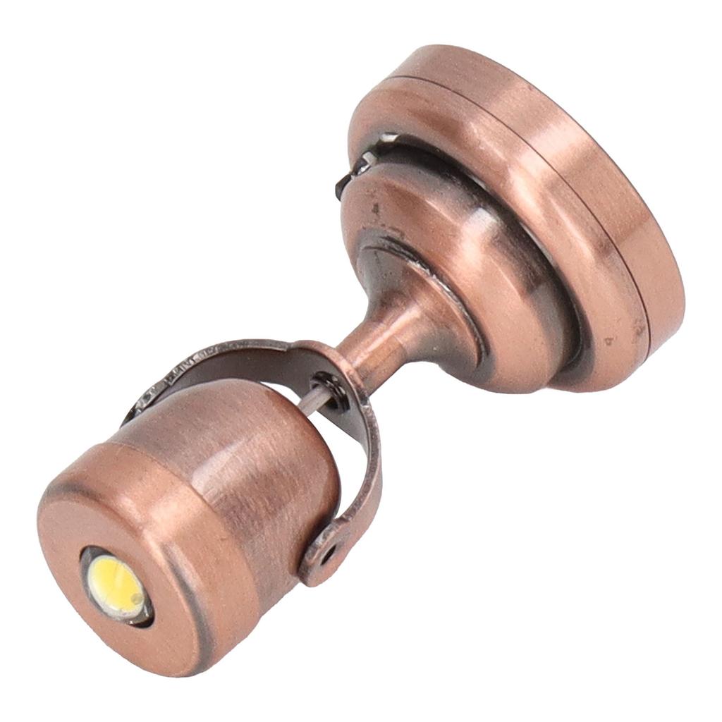 Dollhouse Laser Light LED Miniature Laser Light with Base Switch for 1:12 Doll House Bronze