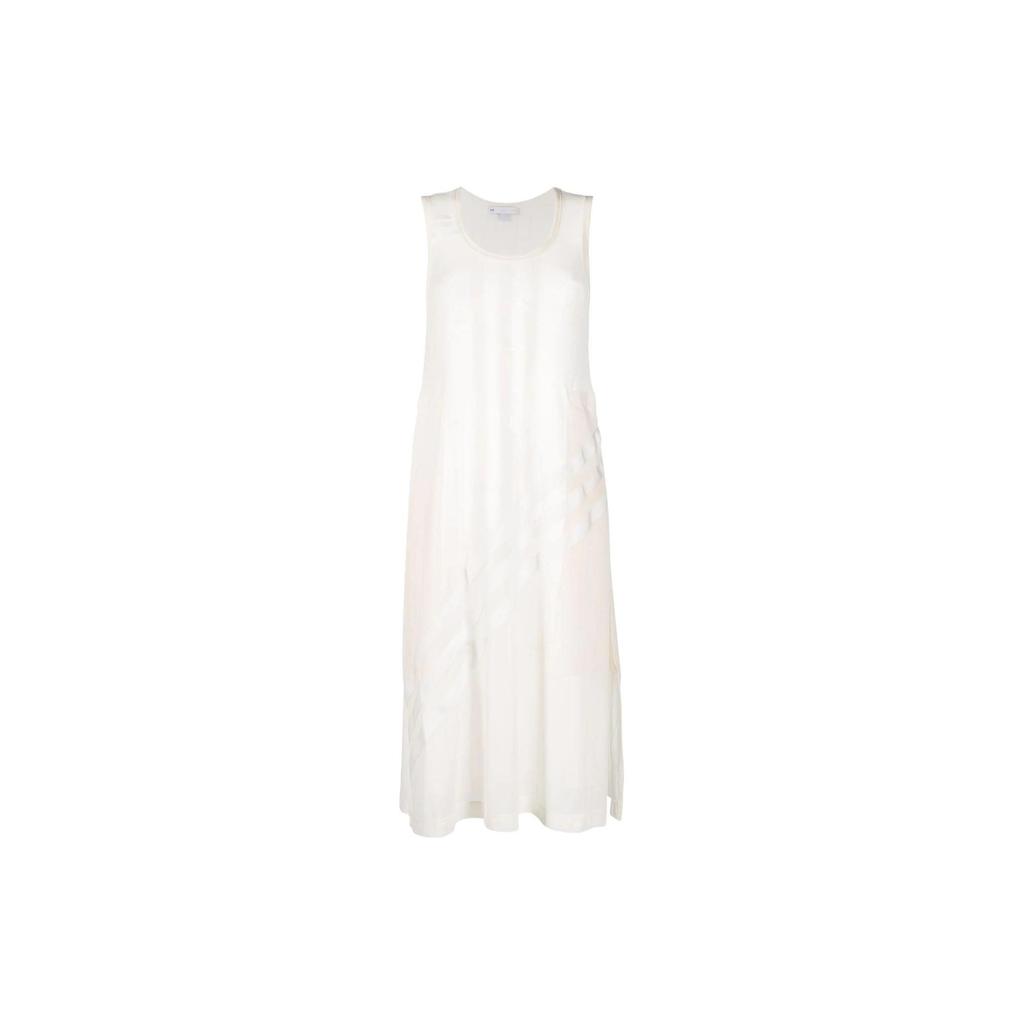 Y-3 Ss22 U-Neck Long Wide Strap Vest Women Tops White HG6115
